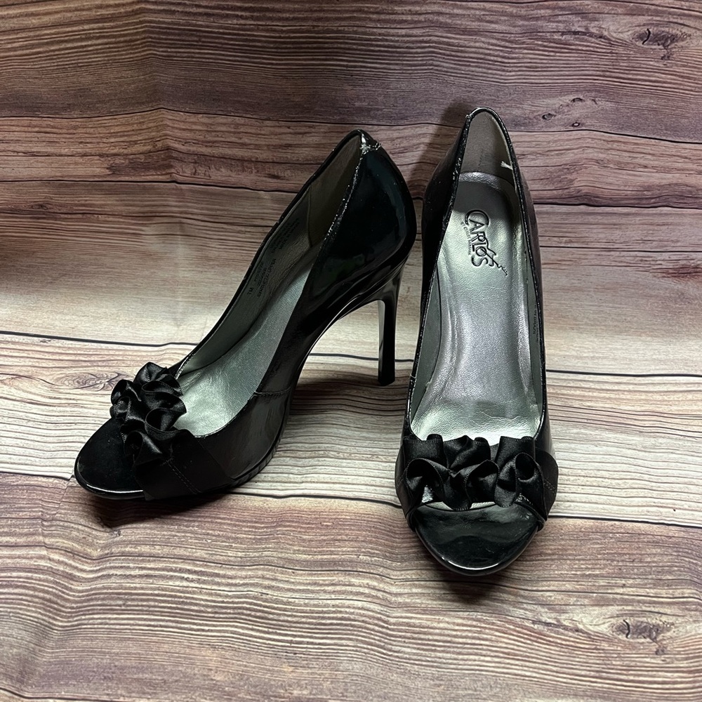 Black Patent Leather Heel